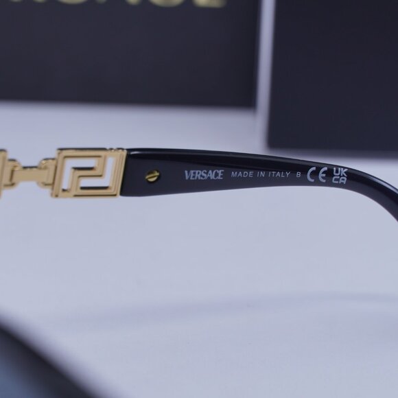 Versace VE4407D GB1/87 Square Sunglasses – Black/Dark Grey - Picture 8 of 10